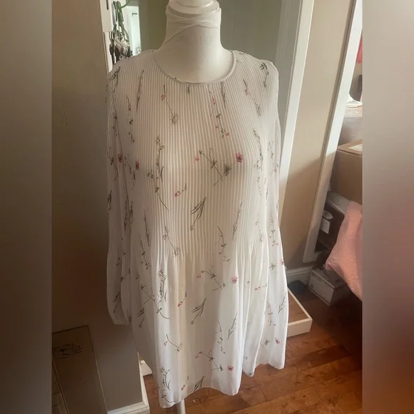 Wilfred White Floral Dress - Picture 1 of 9